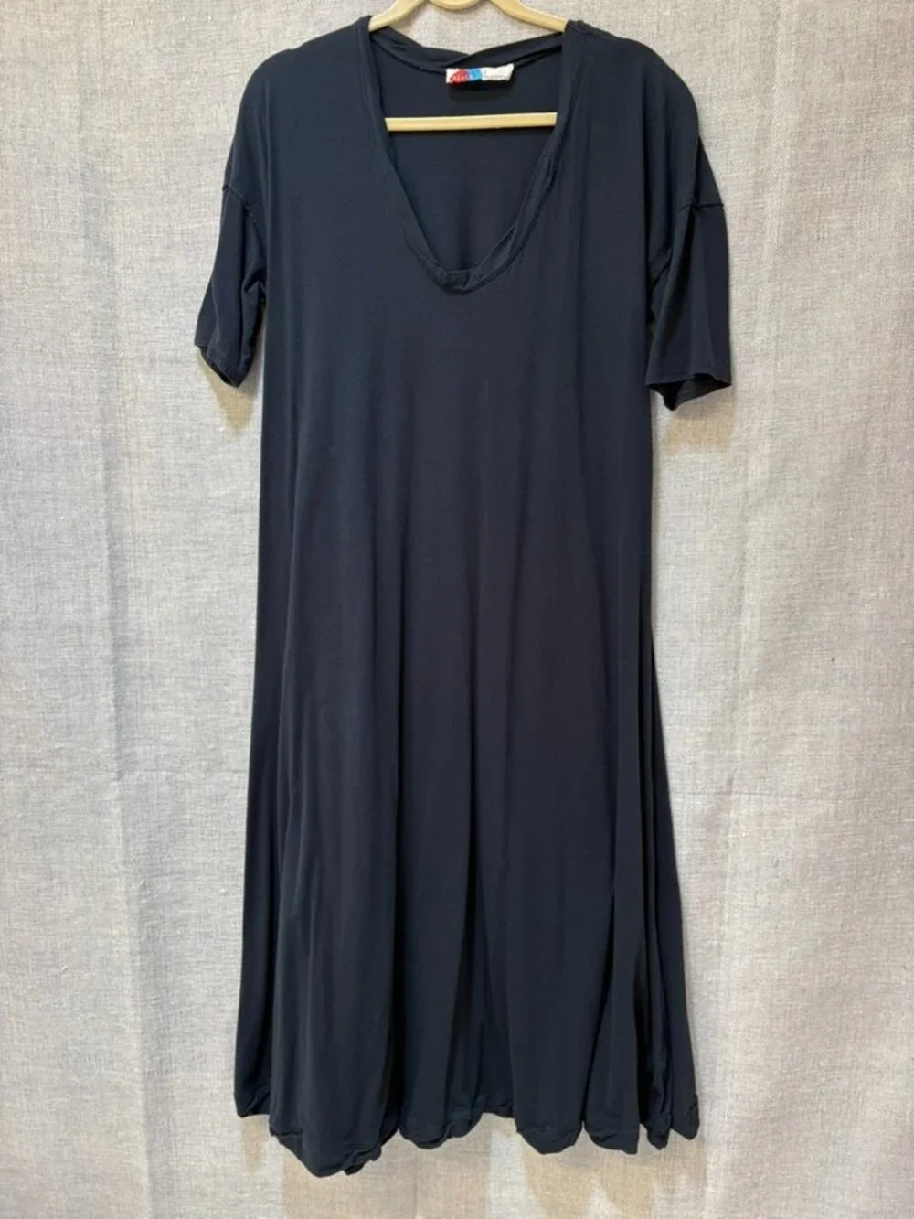 Free People Carter T-Shirt Dress, Black L - Picture 2 of 4